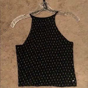 tight halter neck shirt